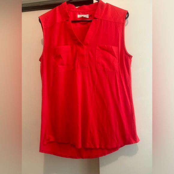 Calvin Klein Tops - Calvin Klein Coral Blouse✨